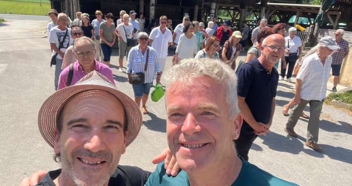 Bürgermeister Milan Čadež (rechts) und Igor Ogris waren für das tolle Programm verantwortlich.