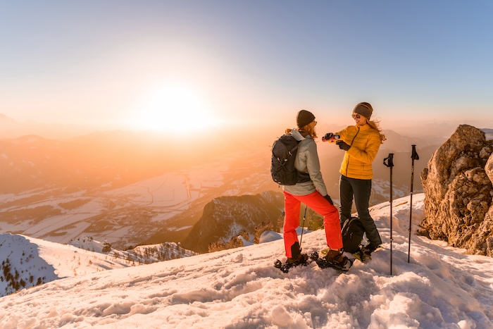 Aktiver Genuss in zauberhafter Winterlandschaft, herrliche Ausblicke inklusive