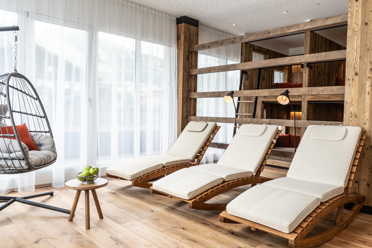 Wellness pur im Ruheraum mit Aussicht