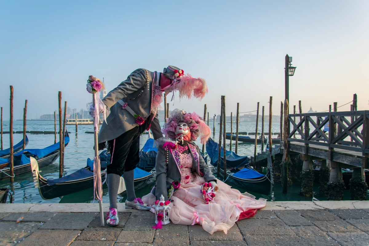 Karneval in Venedig gleicht einem Theatersschauspiel